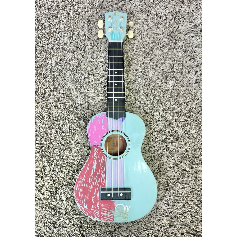 Honsing Soprano Ukulele Blue Basswood Hawaii 21 Inches Long Durable